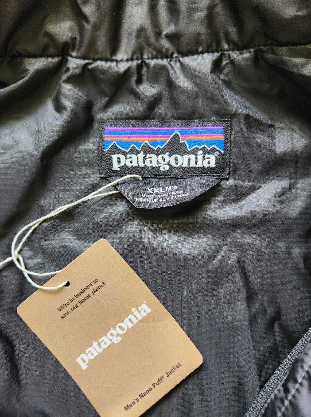 Patagonia Nano Puff Insulated Jacket Black NWT Size XXL - Picture 5 of 10